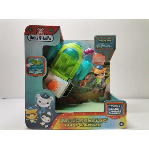Octonauts GUP-P & Kwazii Resure Explore Protect ParrotFish Vehicle Action Figure Birthday Gift Child Toys
