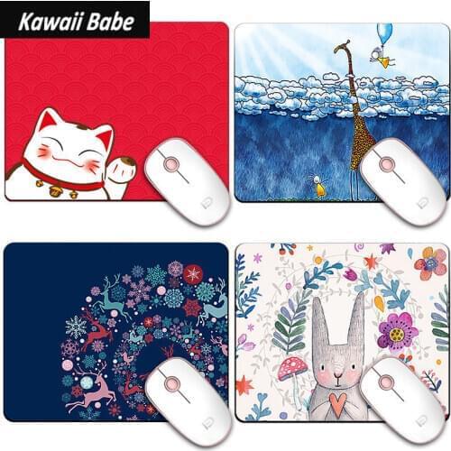 Writing Cute Mouse Pad for Office PC Computer Kerboard Gaming Desk Mats Kawaii Mouse Pad Deskpad Desktop Protection Pad 26x21cm