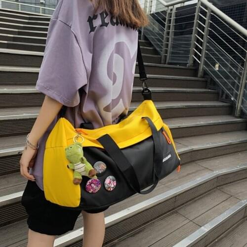 Fashion Travel Bags For Women Large Capacity Mens Sports Bag Waterproof Weekend Sac Voyage Female Messenger Bag Dry And Wet