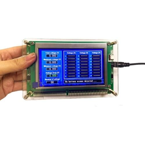 1S-24S Lithium Battery Pack Single Cell Measurement Series String Voltage Measuring Instrument Identify Tester Li-ion Lifepo4
