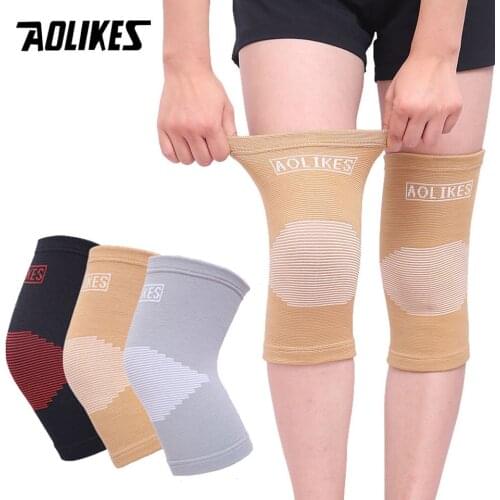 AOLIKES 1Pair Outdoor Sports Volleyball Basketball knee pads knee protector knee brace protector Safety support Elastic Nylon