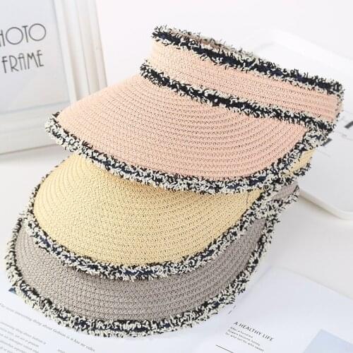 New Summer And Autumn Cowboy Broken Edge Leisure Sunshade Empty Top Hat Panama Womens Straw Hat