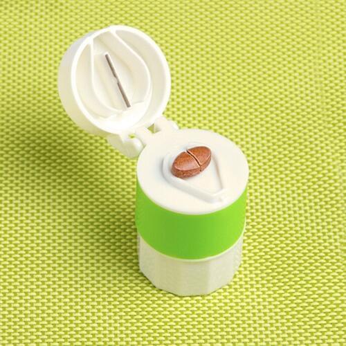 Medicine Cutter Grinding Pill Box Cutting Tablets Box Four Box Cutting Tablets Medicine Divider Crusher Grinder Splitter