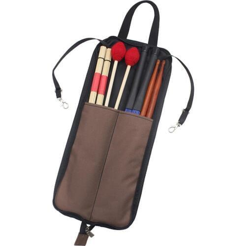 SLADE Durable Drum Stick Bag Waterproof Oxford Cloth Drumsticks Bag Carrying Case with Hand Strap Portable Drummer Accessories