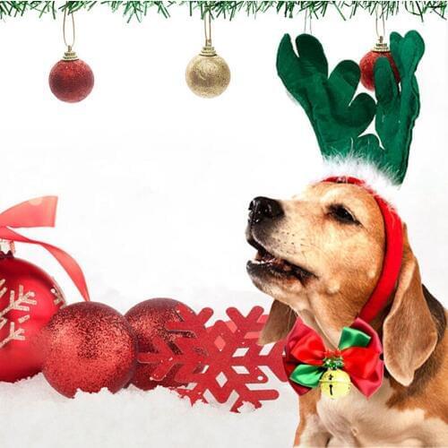 Christmas Accessories Festival Collar Dog Ties Adjustable Small Pet Bow Tie Neckties For Puppy Cat