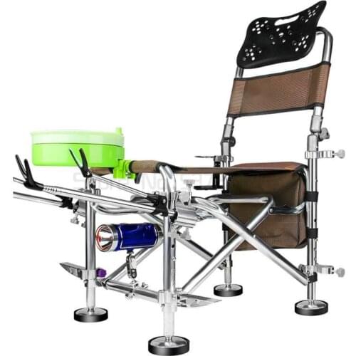 Fishing chair folding portable multifunctional fishing chair wild fishing chair stool all terrain portable chair