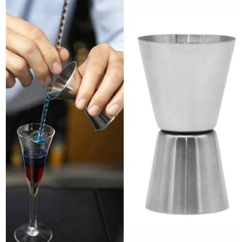 15 / 30Ml Or 25 / 50Ml Stainless Steel Cocktail Shaker Gadgets Cup Measure jigger Shot Drink Spirit Kitchen Dual Measure K9V1