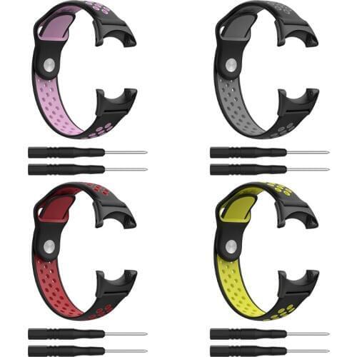 Silicone Watchband Strap Band With Tools For Suunto Core All Black Sport Watch gai