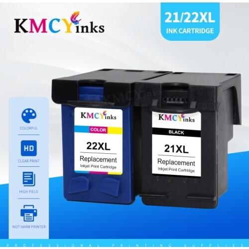 KMCYinks 21 Ink Cartridge Replacement For HP21 For HP 21XL Deskjet F380 F2180 F2280 F4180 F4100 F2100 F2200 F300 Printer