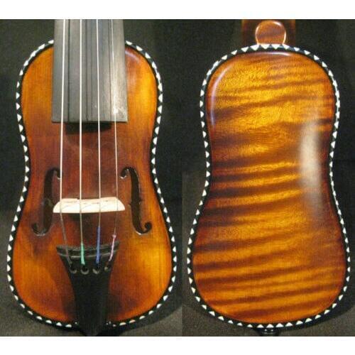 Baroque style SONG brand Pochette violin 5 5/8",rare great inlaid purfle #4058
