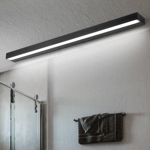 Nordic LED Brushed Aluminum Mirror Headlight Waterproof Fog Bathroom Wall Lamp Dressing Table Fill Light 9W-16W AC 110-240V