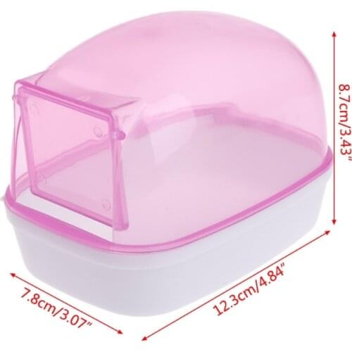 T84E Hamster Bathroom Sauna Room Small Animals Rabbit Chinchilla Cage Supplies House