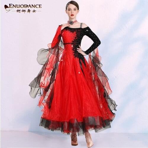 2021 high-grade Women modern dance dress ballroom dance clothes standard ball dancing performance costumes waltz Customized