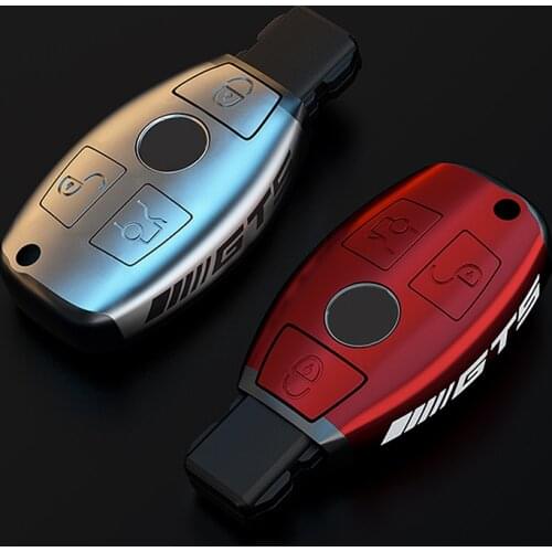 High-end PC Car Key Fob Case Cover Protector For Mercedes Benz E C G M R S Class W204 W212 W176 GLC CLA GLA AMG Car Accessories