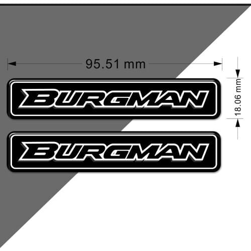 Scooter Stickers Burgman 125 200 400 650 For Suzuki Emblem Badge Logo Decal Kit "Burgman" 2015 2016 2017 2018 2019 2020