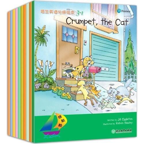 1 set 10 books 1-4 level Graded reading,Improve articles hand book Helping Child to read Phonics English story Picture book