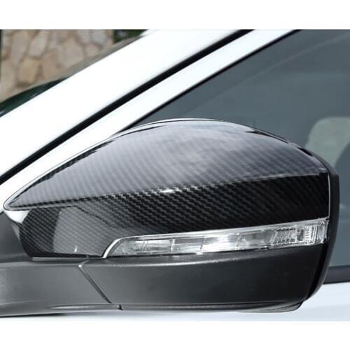 1Pcs ABS Carbon Fiber Left/Right Car Rearview Mirror Cover Side Wing Cap For Volkswagen VW T-Roc TROC 2017 2018 2019
