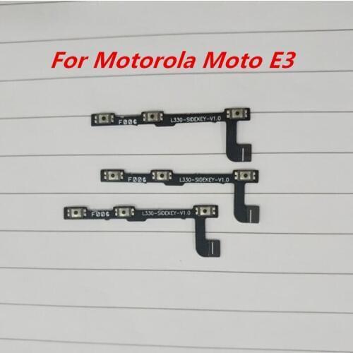 10PCS/Lot For Motorola Moto E3 Power Volume Side Button Flex Cable & Power On/Off Switch Button Flex Cable Ribbon