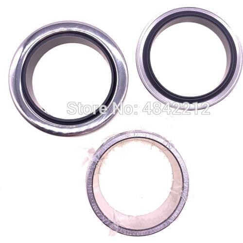 Free shipping 2sets/lot GHH Rand CF90D4 airend overhual repair kit 2pcs PTFE oil seal shaft seal +1pc shaft sleeve bushing