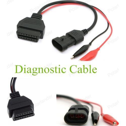 Car Diagnostic Cable 3 Pin to 16 Pin OBD2 Interface Adapter for F-iat Scanner Cable Diagnostic Adapter Connector