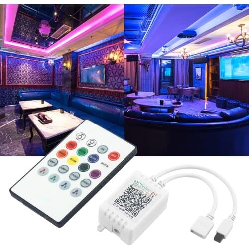 RGB Controller DC 5-24V Bluetooth Music LED Strip Control Dimmer 20Key 3 way output For SMD 5050 2835 LED Strip Light