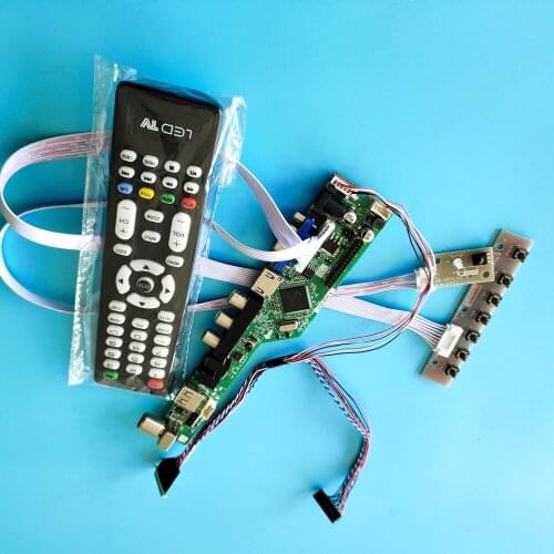 Kit for LP156WHB(TL)(B1) Panel Screen 40pin LVDS Controller driver board LCD LED 1366X768 15.6" TV AV USB HDMI VGA remote