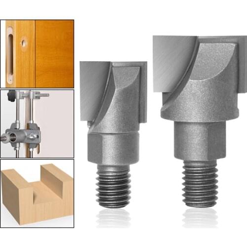 1pcs 10MM Shank CNC Cleaning bottom router bit Woodworking Tools two Screw thread cutter lock milling cutter