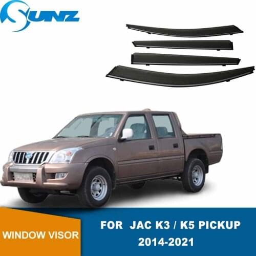 Door Visor For JAC K3 K5 Pickup 2014 2015 2016 2017 2018 2019 2020 2021 Window Visor Weathershield Sun Rain Guards SUNZ