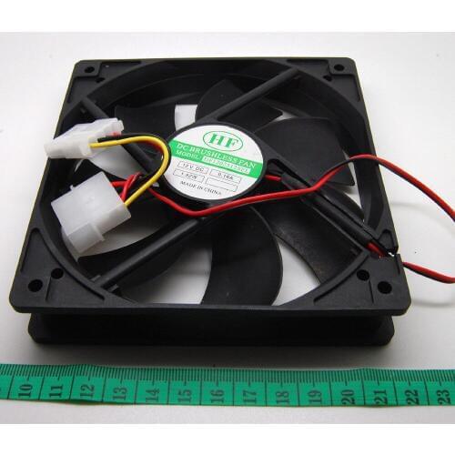 120MM 12CM 4 Pin 12V Sleeve Bearing PC System Case Cooling Cooler Fan,Computer Case Cooler 12V12CM PC CPU Cooling Cooler Fan