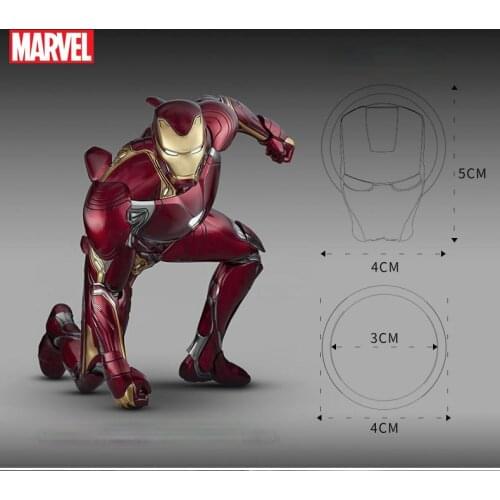 Marvel Iron Man Car One-Click Start Protection Cover Decorative Sticker Button Decorative Ring Car Interior Accessory