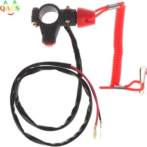 ATV Motorcycle Boat Tether Lanyard Emergency Kill Stop Engine Switch Push Button Interruptor de parada del motor de matar