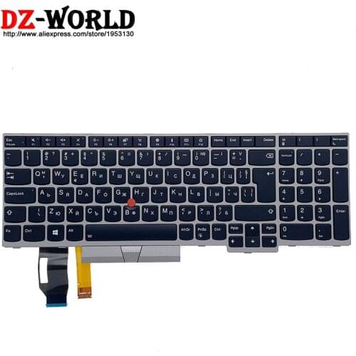 New Original BG Bulgarian Backlit Keyboard for Lenovo Thinkpad E580 E585 E590 T590 P53S L580 L590 P52 P72 P53 P73 Laptop 01YN747