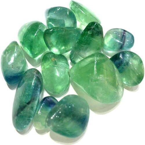 100g15-35mm Natural Green Fluorite Quartz Crystal Stone Rock Rough Polished Gravel Specimen Natural Crystals Decoration