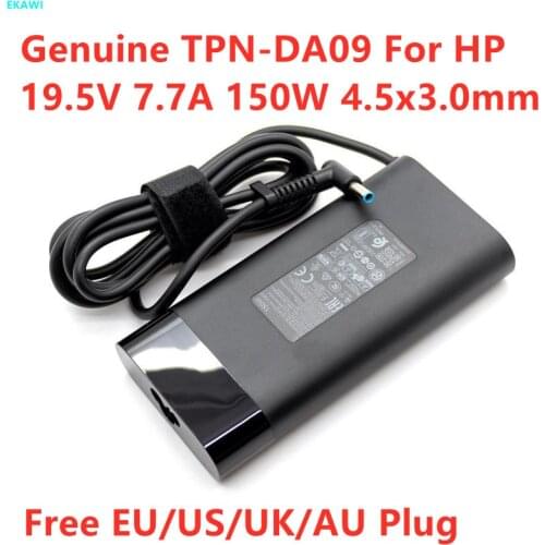 Genuine TPN-DA09 19.5v 7.7A AC Adapter For HP ZBOOK 15 G3 G4 PAVILION 15 OMEN NOTEBOOK 17T Gaming Laptop Power Supply Charger