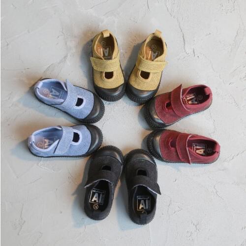 AILVYANG Spring Autumn Wash Old Retro Children Canvas Shoes Boys And Girls Students Casual Shoes Kids Hooks Sneakers 1-7Y