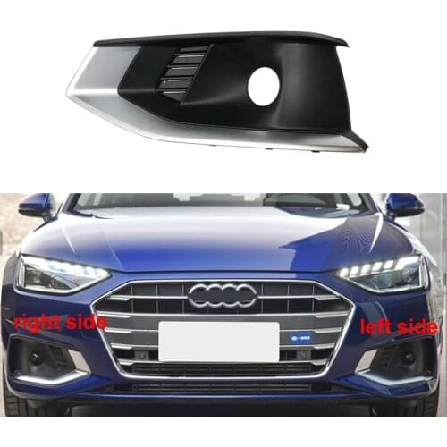 For Audi A4L 2020 Front Fog Lamp Frame Anti Fog Lamp Cover Front Bar Grille Decorative Cover Lower Middle Net