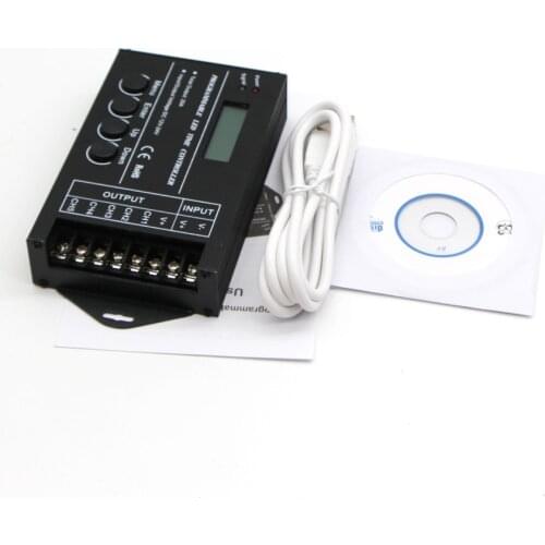 WiFi Time Programmable RGB LED Controller TC421 TC420 Time LED Controller DC12V/24V 5 Channel Total Output 20A LED Strip Dimmer