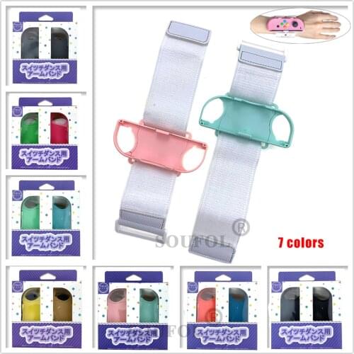 Newest Elastic Strap 1 Pair Adjustable Game Bracelet for Nintendo Switch JoyCon Controller Wrist Dance Band Dropshipping