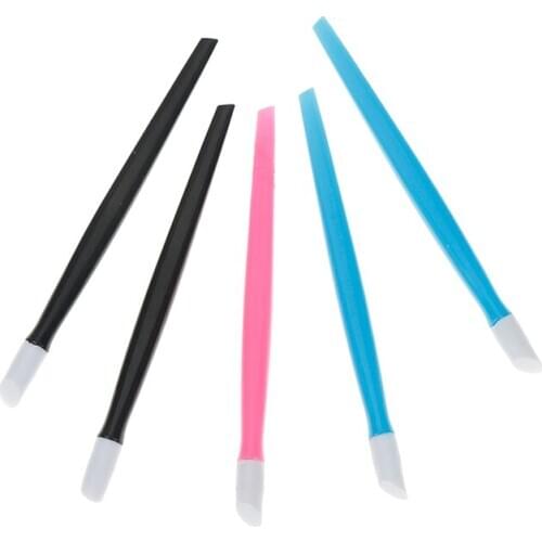 2/5Pcs Cuticle Remover Nail Art Pen Grinding Pen Nail Cuticle Dead Skin Remover Nail Polish Manicure Stick Nail Tools Random