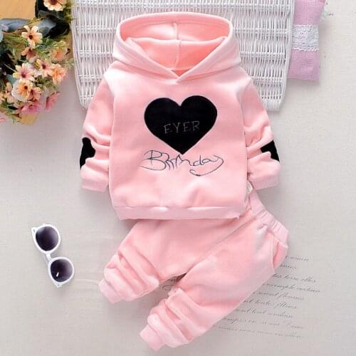 Newborn Baby Girl Clothing Set Kids Tracksuit Printed T-shirt+Casual Pants 2PCS Children Clothes Suit