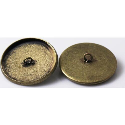 Beadsnice Brass Jewellry Findings glass bottle vials Pendants Round Wholesale glass cover Findings for Jewelry size 23mm ID27380