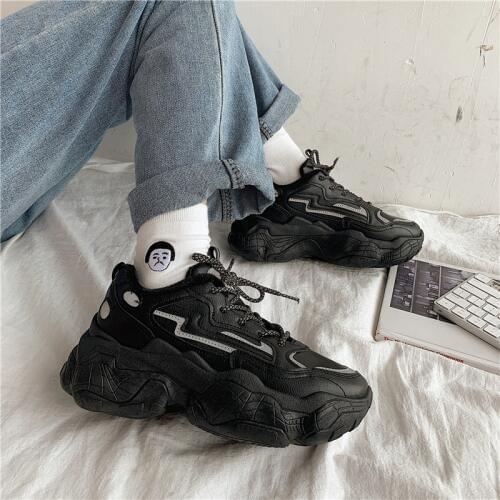 Daddy shoes women 2019 winter new Korean fashion thick bottom plus velvet warm wild student casual tide shoes