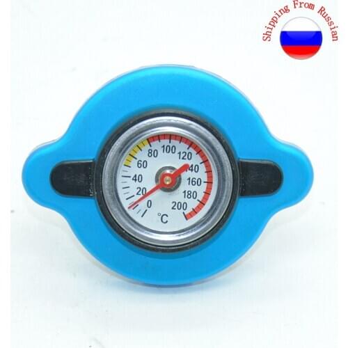 Universal Truck Water Tank Thermostatic Radiator Cap Cover With Temperature Gauge Meter Accessories 0.9 Bar
