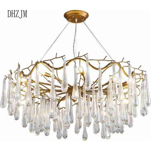 Twigs of tree branches Chateau Nordic Creative Lights Villa Hotel Living Room Chandelier Restaurant fixtures Chandeliers