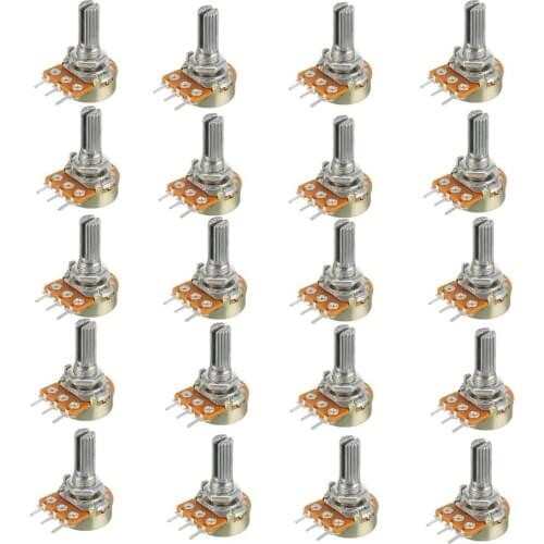 WH148 Potentiometer B1K B2K B5K B10K B20K B50K B100K B250K B500K B1M 3pin 15mm 1K 2K 5K 10K 20K 50K 100K 250K 500K 1M
