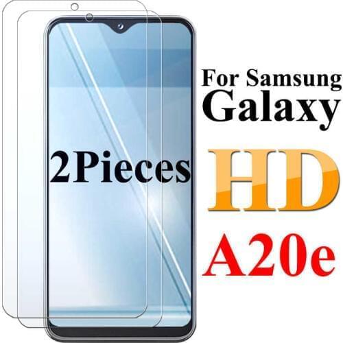 2PCS Protective Glass On For Samsung Galaxy a20e Protect Screen Protector Samsun Galxy a 20e 20 e safety tempered Glas Film
