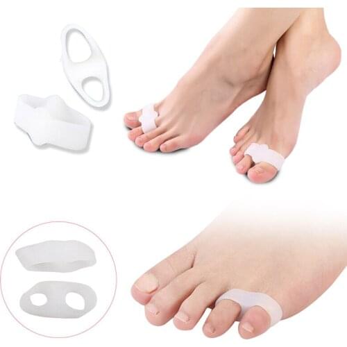 1/2Pair Foot Thumb Corrector Hallux Valgus Bunion Correction Silicone Gel Toe Protector Bunion Guard Foot Care Toe Separator