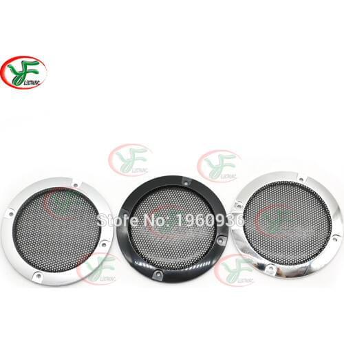 1 Pair High-grade Silver Replacement Round Speaker Protective Mesh Net Cover Speaker Grille 3 inch Speaker Accessories