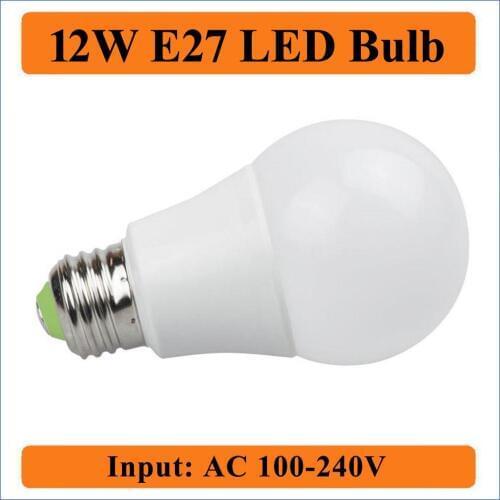 12W E27 LED Bulbs Lamps Input AC100-240V Warm White LED Spotlight For Table Lamp Light Bulbs or living room