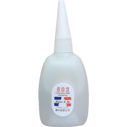 5PCS Powerful Quick-drying 502 Glue Powerful Glue D-40 Crystal Solid Plastic Ceramic Glue Drop Adhesive is more accurate